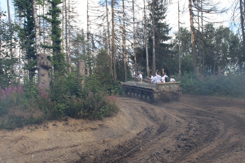 Mitfahren im Panzer