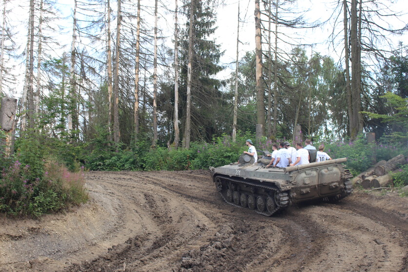 Mitfahren im Panzer